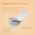 Long Panty Liners with Certified Organic Cotton Cover 18s